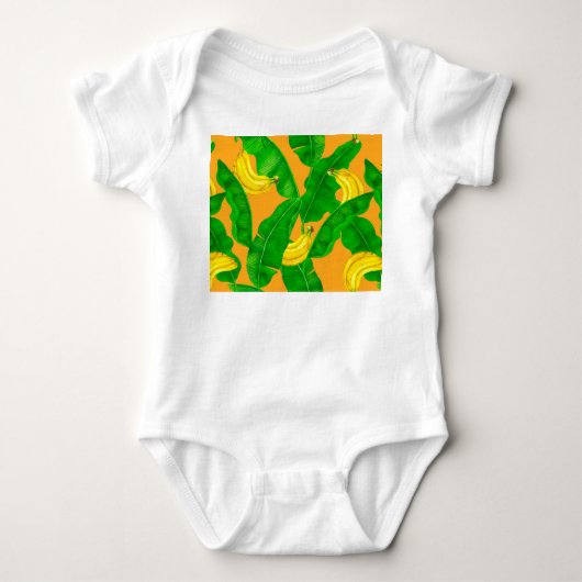 Ontwerp van de waterverf van bananen en bladeren romper (Voorkant)
