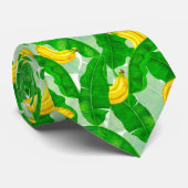 Ontwerp van de waterverf van bananen en bladeren stropdas (Opgerold)
