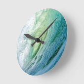 ontwerp van de waterverf van blauw zee water ronde klok (Hoek)