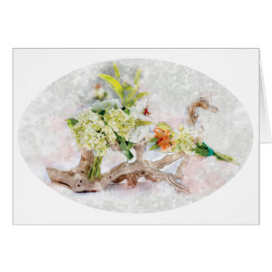 ontwerp van de Waterverf van hydrangeas bella door
