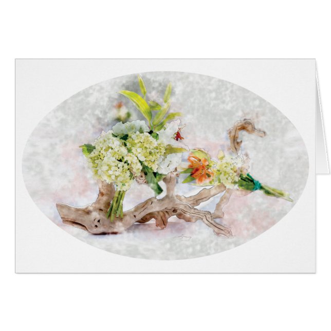 ontwerp van de Waterverf van hydrangeas bella door (Voorkant Horizontaal)