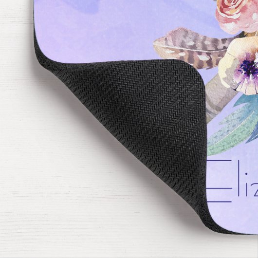 Ontwerp van de Waterverf van Tomahawk Feathers en Muismat (Hoek)