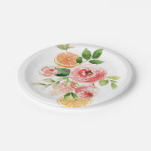 Ontwerp van de Waterverf van verse vruchten en blo Papieren Bordje (Gekanteld)