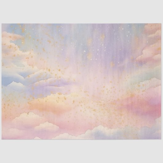 Ontwerp van de whimsical Pastel Cloud Series 5 Tissuepapier (Voorkant)