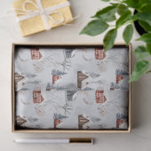 Ontwerp van de Winterbos Reeks 9 Tissuepapier (Geschenk)