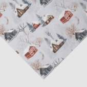 Ontwerp van de Winterbos Reeks 9 Tissuepapier (Detail)