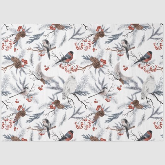 Ontwerp van de Winterhoutlandreeks 11 Tissuepapier (Voorkant)