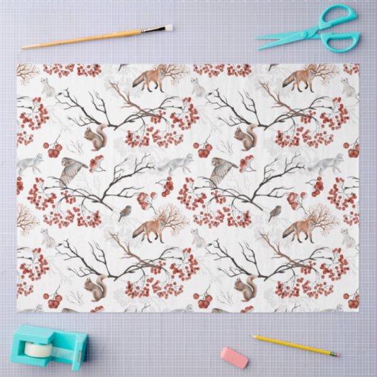 Ontwerp van de Winterhoutlandreeks 12 Tissuepapier (Craft)