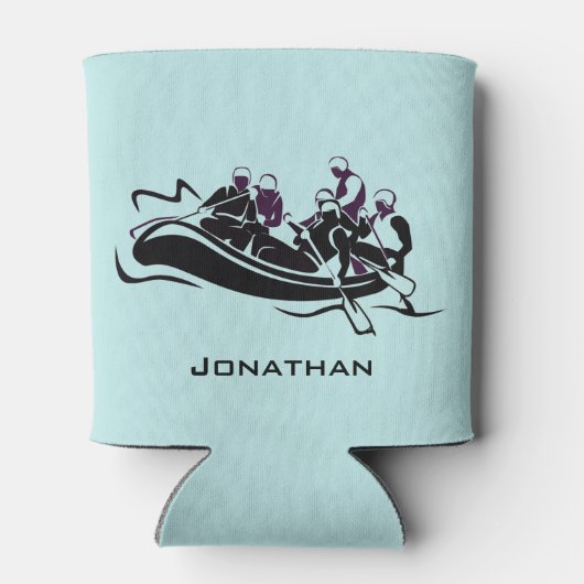 Ontwerp van de witte waterrivierRafting Blikjeskoeler (Achterkant)