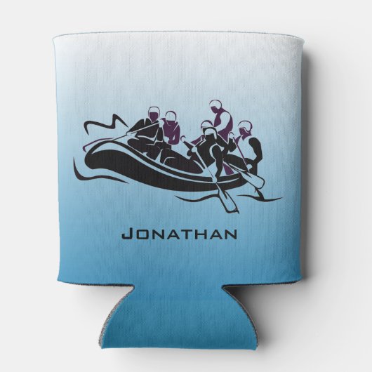 Ontwerp van de witte waterrivierRafting Blikjeskoeler (Achterkant)