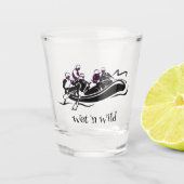 Ontwerp van de witte waterrivierRafting Shot Glas (Voorkant)