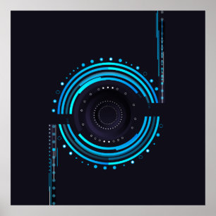 Ontwerp van de wolcameralens poster