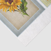 Ontwerp van de zonnebloem- en Dragonfly-reeks 11 Tissuepapier (Detail)