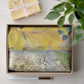 Ontwerp van de Zonnebloem- en Dragonfly-reeks 5 Tissuepapier (Geschenk)