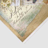 Ontwerp van de Zonnebloem- en Dragonfly-reeks 5 Tissuepapier (Detail)