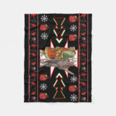 Ontwerp van de Zuidwest-kerstkrampus Fleece Deken (Voorkant)