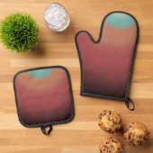 Ontwerp van de Zuidwest-zuidwestewoestijn van de r Ovenwant & Pannenlap Set (Top down)