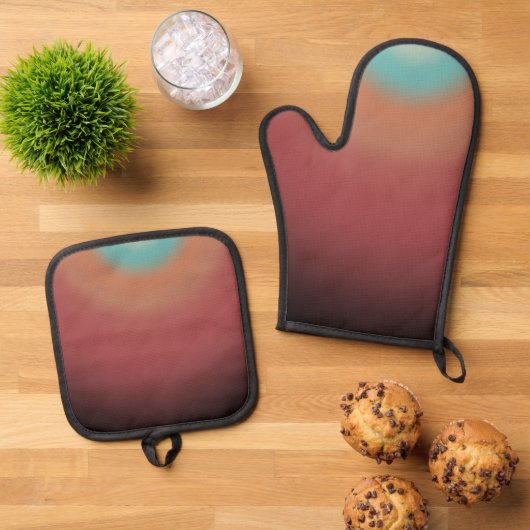 Ontwerp van de Zuidwest-zuidwestewoestijn van de r Ovenwant & Pannenlap Set (Top down)