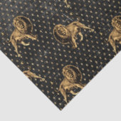 Ontwerp van de zwarte en gouden Circus-reeks 4 Tissuepapier (Detail)