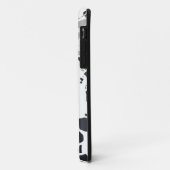 ontwerp van de zwarte en grijze terrazzo Case-Mate iPhone case (Achterkant/links)