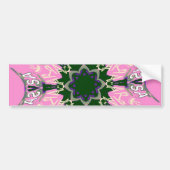 Ontwerp van de zwarte en roze Mode Bumpersticker (Voorkant)