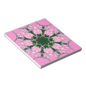 Ontwerp van de zwarte en roze Mode Notitieblok (Schuin)