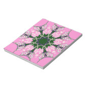 Ontwerp van de zwarte en roze Mode Notitieblok (Linkerzijde)