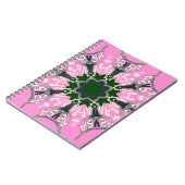 Ontwerp van de zwarte en roze Mode Notitieboek (Linkerzijde)