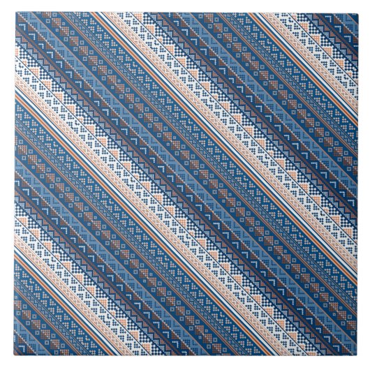 Ontwerp van decoratieve oekraïense patronen tegeltje (Voorkant)