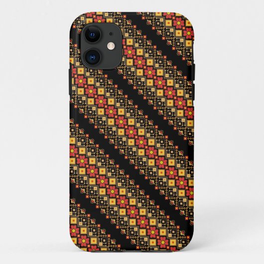 Ontwerp van decoratieve oekraïnse bloempatronen Case-Mate iPhone case (Achterkant)