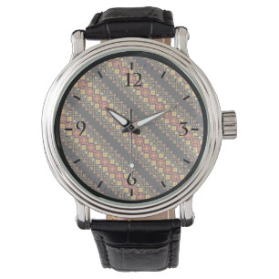 Ontwerp van decoratieve oekraïnse bloempatronen horloge