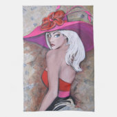 Ontwerp van Derby Chick ~ 2012 door artistieke GG  Theedoek (Verticaal)