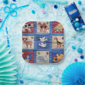 Ontwerp van dierlijk quilt papieren bordje (Feest)