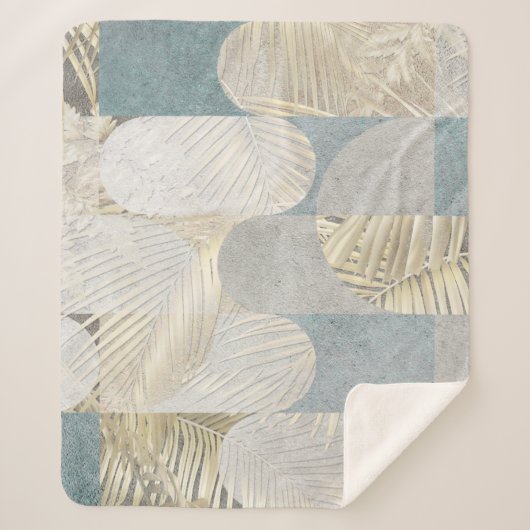 Ontwerp van digitale tegels. 3D geeft kleurrijke k Sherpa Deken (Voorkant)