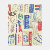 ontwerp van documentstempel. fleece deken (Voorkant)