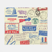  ontwerp van documentstempel. fleece deken (Voorkant (Horizontaal))