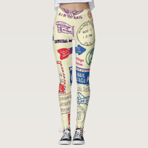 ontwerp van documentstempel. leggings
