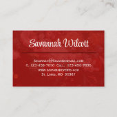 Ontwerp van donkere Visitekaartjes en fruit (Achterkant)