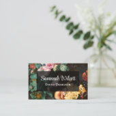 Ontwerp van donkere Visitekaartjes en fruit (Staand voorkant)