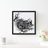 Ontwerp van dragon-tattoo vierkante klok (Huis)