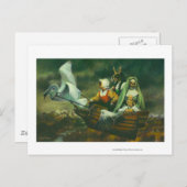 Ontwerp van drie heks briefkaart (Voorkant / Achterkant)