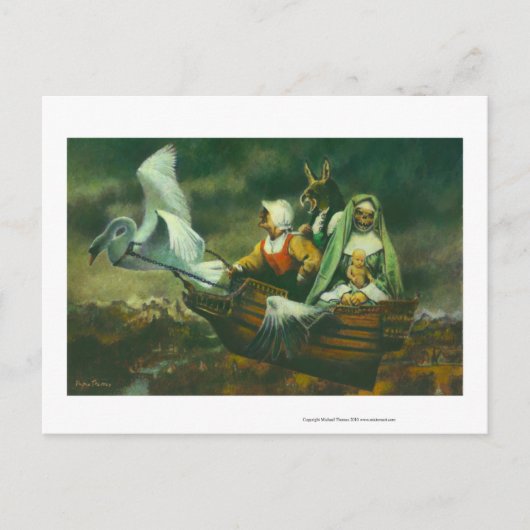 Ontwerp van drie heks briefkaart (Voorkant)