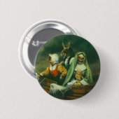 Ontwerp van drie heks ronde button 5,7 cm (Voorkant /achterkant)