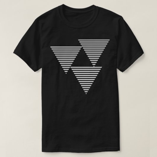 ontwerp van driehoekslijnen t-shirt (Design voorkant)