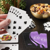 Ontwerp van dynamische lijnen voor zwarte en paars pokerkaarten (Insitu)