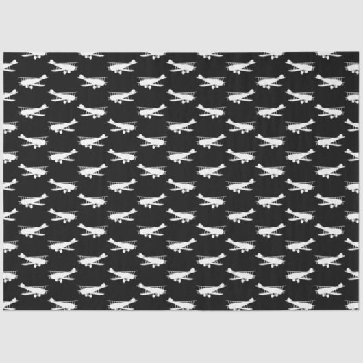 Ontwerp van een Antiek vliegtuig met retroflector Tissuepapier (Voorkant)