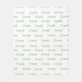 Ontwerp van één babydeken fleece deken (Voorkant)