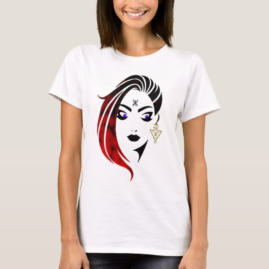 Ontwerp van een beeld van een amazigh-vrouw t-shirt (Voorkant)