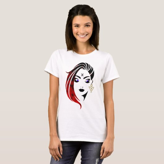 Ontwerp van een beeld van een amazigh-vrouw t-shirt (Voorkant volledig)