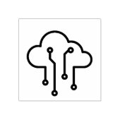 Ontwerp van een circuitchip rubberstempel (Afrduk)